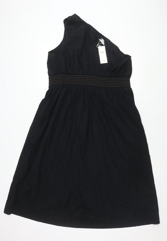 Marks and Spencer Women's Black A-Line Dress Size 18