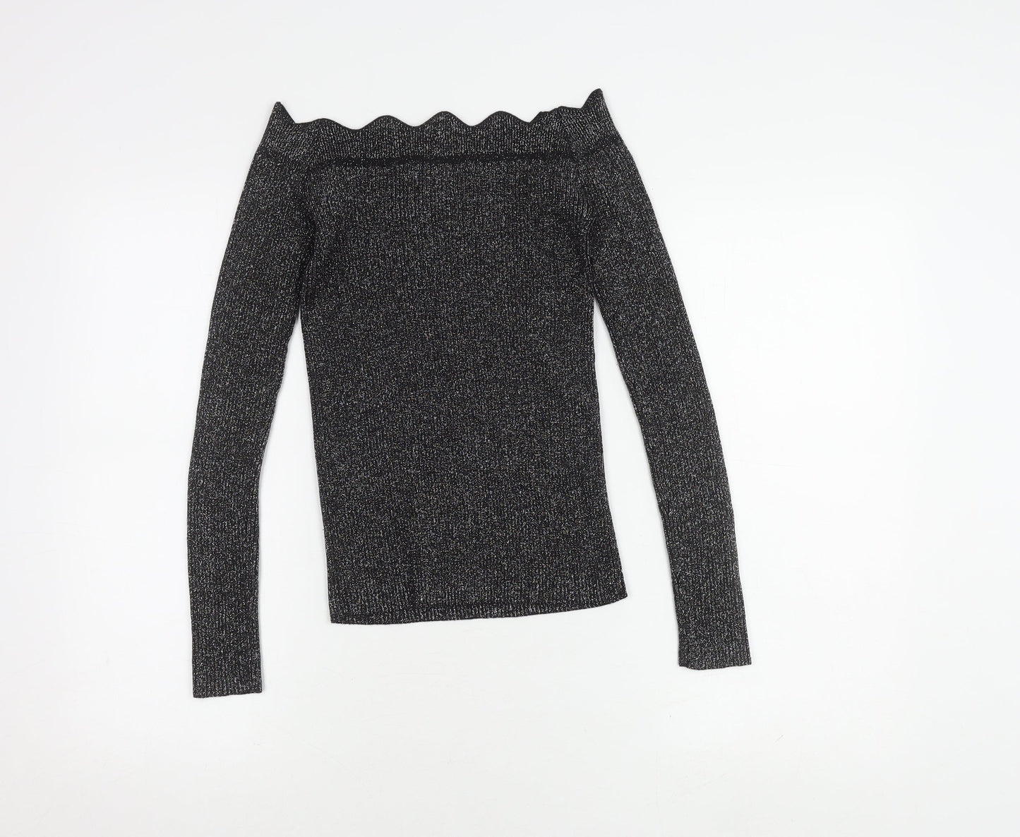Oasis Women's Black Long Sleeve Top XS