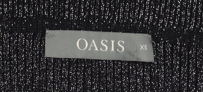Oasis Women's Black Long Sleeve Top XS