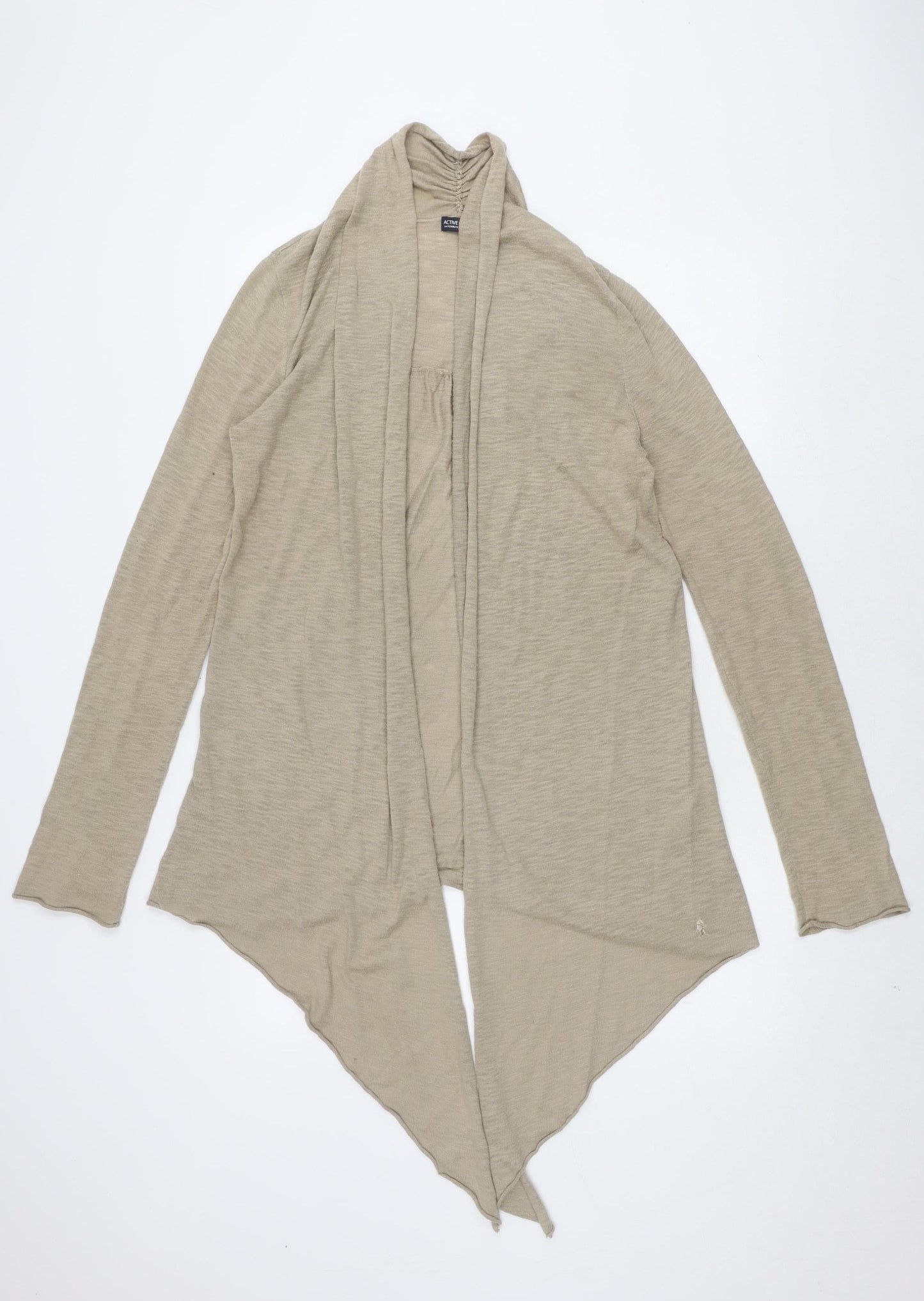 La Redoute Beige Open Front Cardigan Women Size 12 Long Sleeve