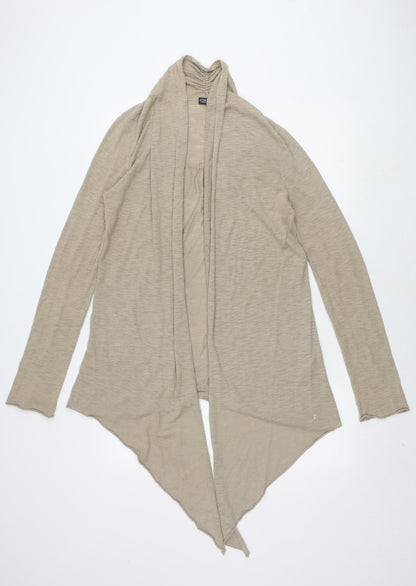 La Redoute Beige Open Front Cardigan Women Size 12 Long Sleeve