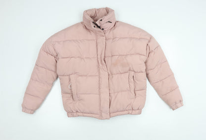 Light Before Dark Women's Pink XS Puffer Jacket