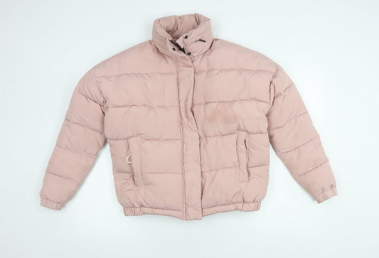 Light Before Dark Women's Pink XS Puffer Jacket