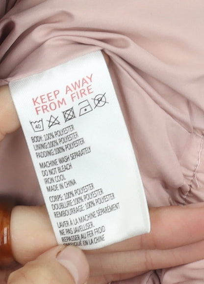 Light Before Dark Women's Pink XS Puffer Jacket