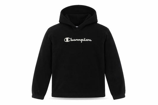 Champion Boys Black Hoodie, Size 9-10, Casual Fleece