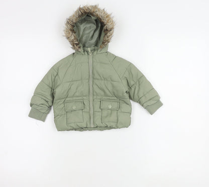 McKenzie Girls Green Puffer Jacket 3-6 Months