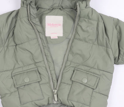 McKenzie Girls Green Puffer Jacket 3-6 Months