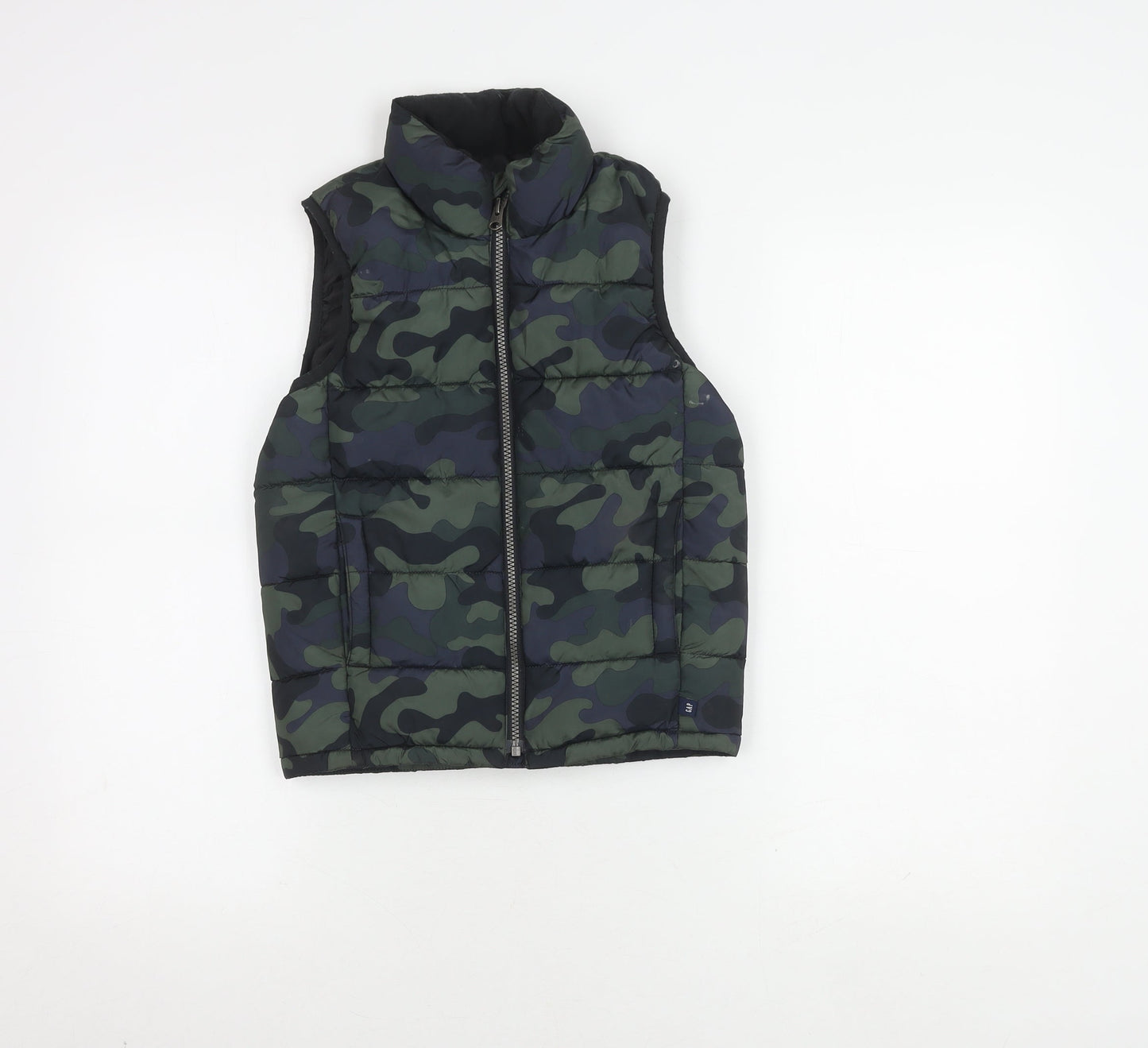 Gap Boys Camouflage Puffer Jacket, Green, Size 6-7, Winter