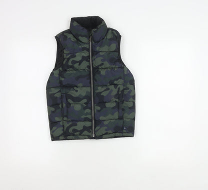 Gap Boys Camouflage Puffer Jacket, Green, Size 6-7, Winter