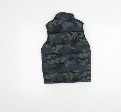 Gap Boys Camouflage Puffer Jacket, Green, Size 6-7, Winter