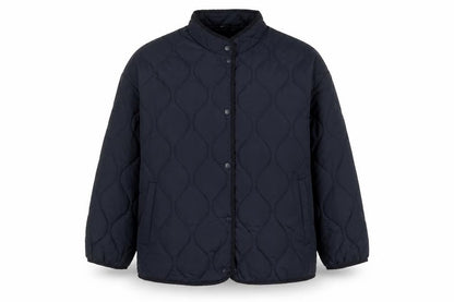 Womens UK Size 18 Golddigga Blue Quilted Coat