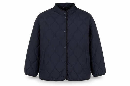 Womens UK Size 18 Golddigga Blue Quilted Coat