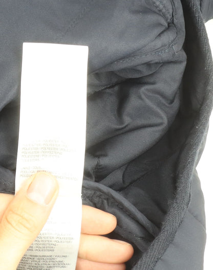 Womens UK Size 18 Golddigga Blue Quilted Coat