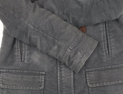 Boden Grey Hooded Toggle Coat Size 10 Women Casual