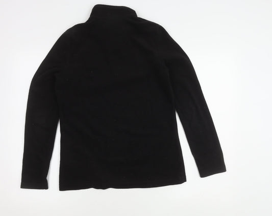 Regatta Women's Black Fleece Zip Sweatshirt Size 10