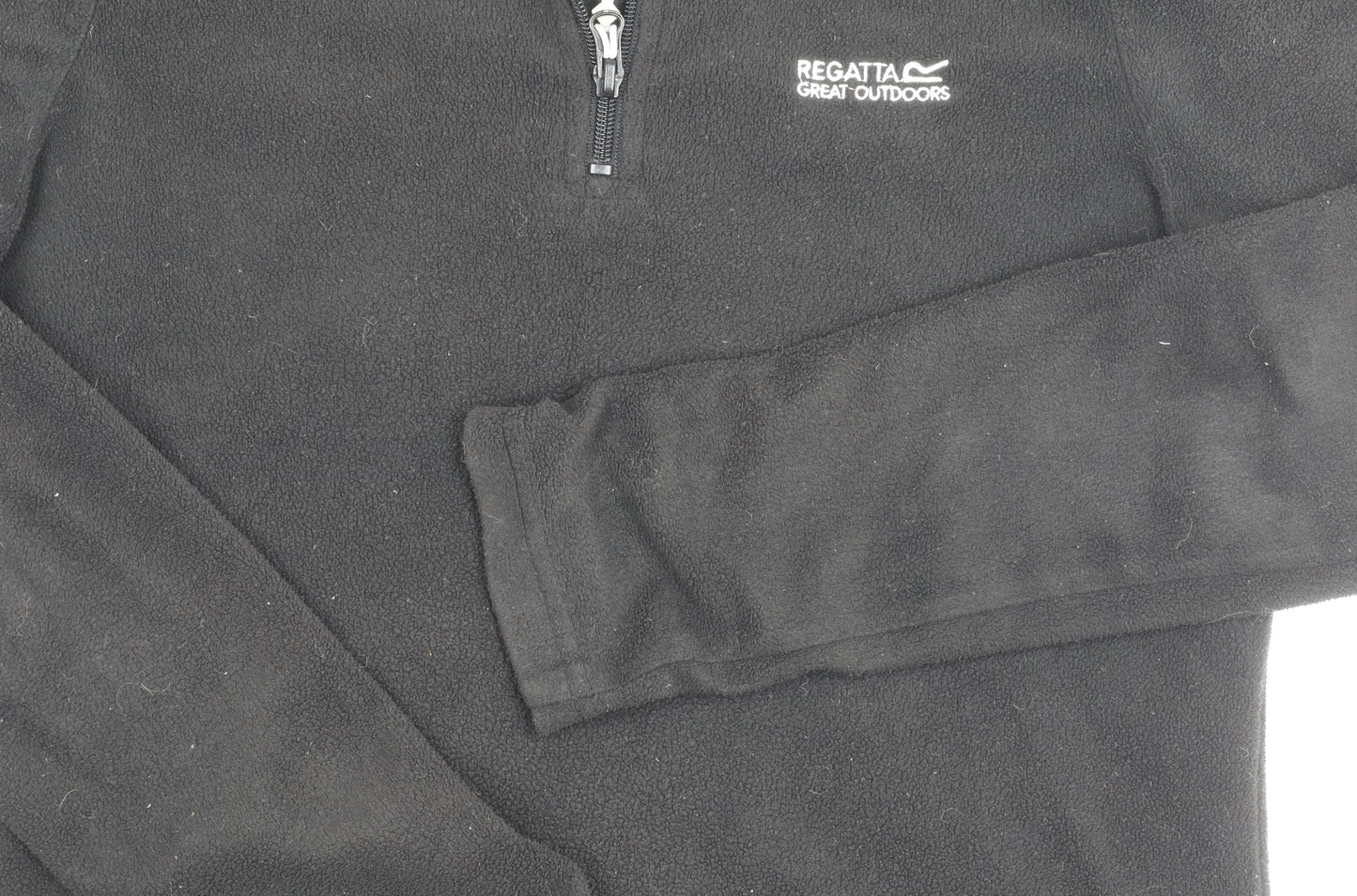 Regatta Women's Black Fleece Zip Sweatshirt Size 10