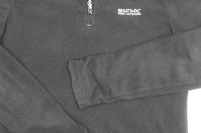Regatta Women's Black Fleece Zip Sweatshirt Size 10
