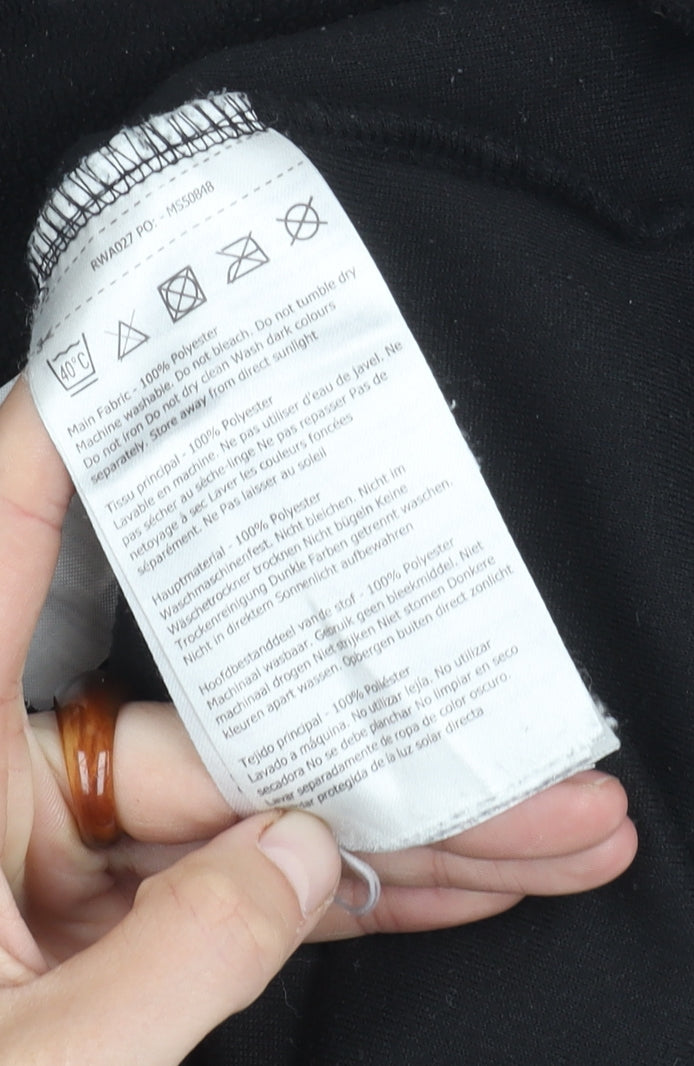 Regatta Women's Black Fleece Zip Sweatshirt Size 10