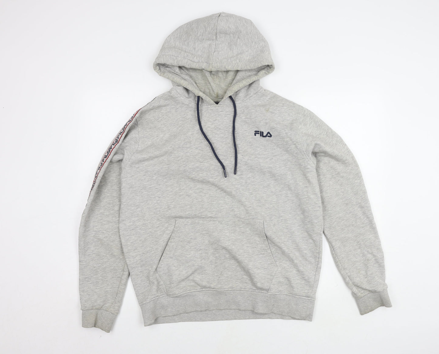 Mens UK Size L FILA Grey Pullover Hoodie