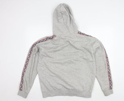 Mens UK Size L FILA Grey Pullover Hoodie
