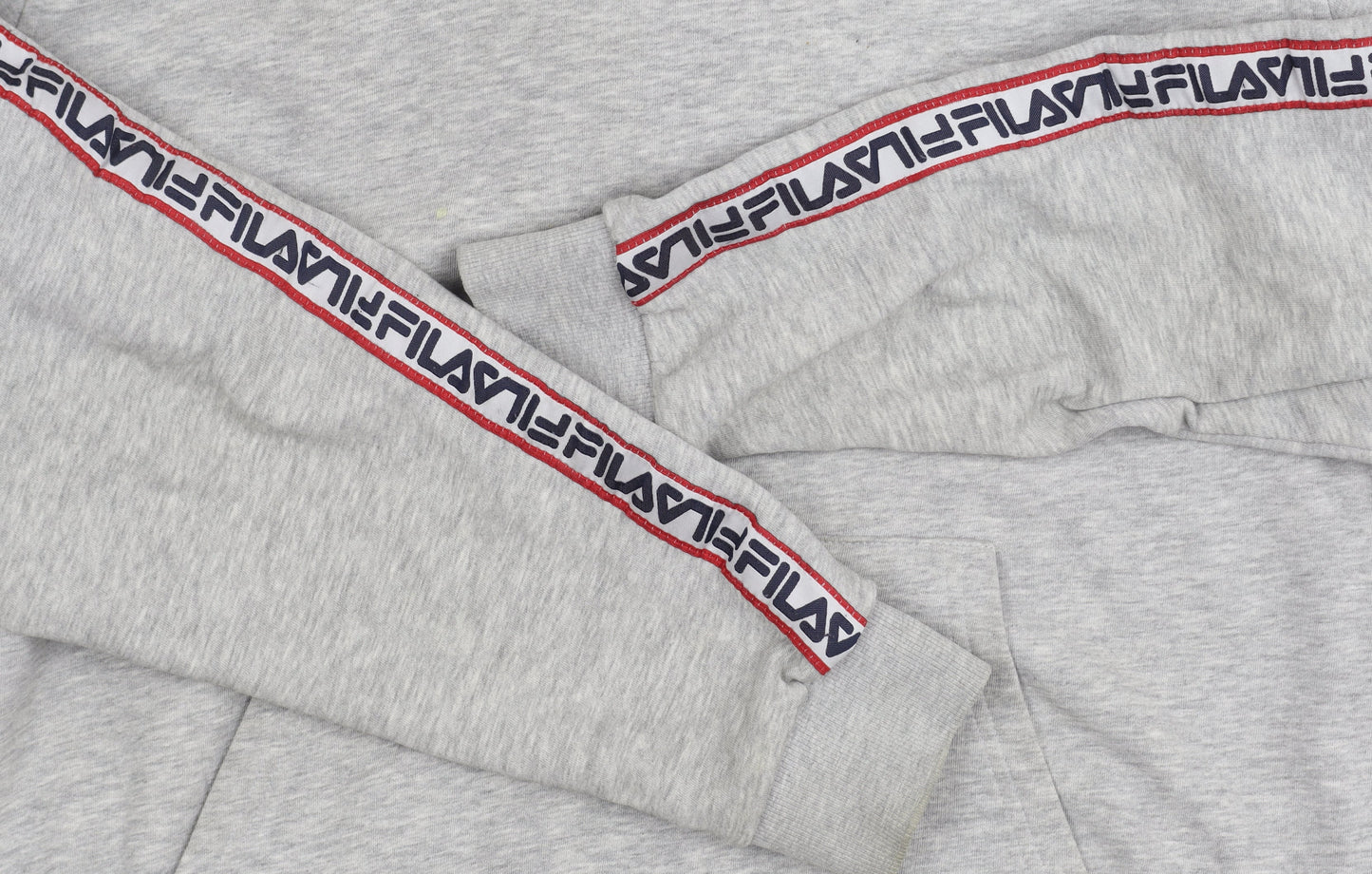 Mens UK Size L FILA Grey Pullover Hoodie