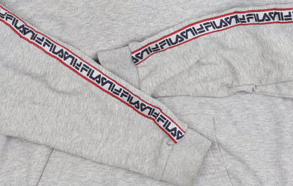 Mens UK Size L FILA Grey Pullover Hoodie
