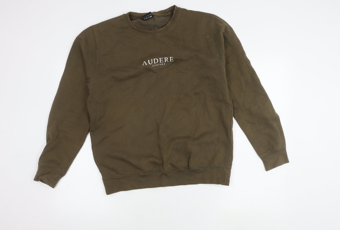 Audere Men’s Brown Logo Pullover Sweatshirt, Medium