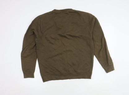 Audere Men’s Brown Logo Pullover Sweatshirt, Medium