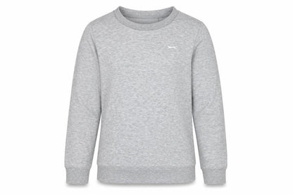 Front view of Slazenger boys’ grey sweatshirt, 13 years, lightweight pullover
