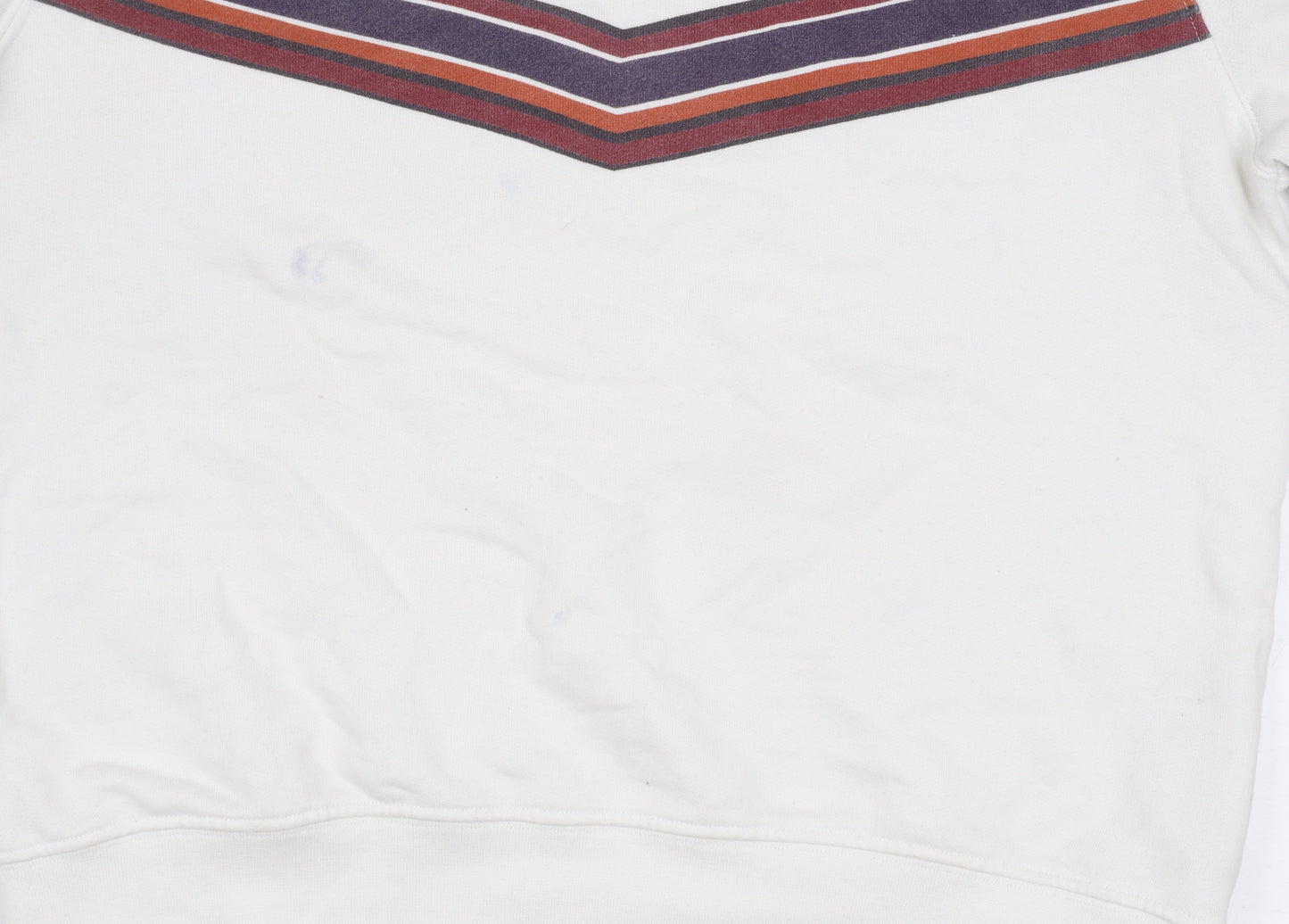 Lee Women's White Cotton Pullover Sweatshirt Size S