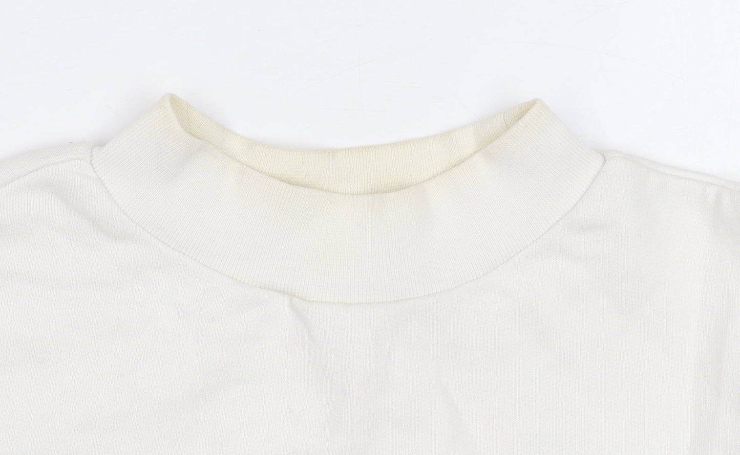 Lee Women's White Cotton Pullover Sweatshirt Size S