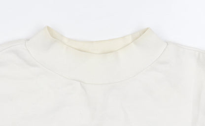 Lee Women's White Cotton Pullover Sweatshirt Size S