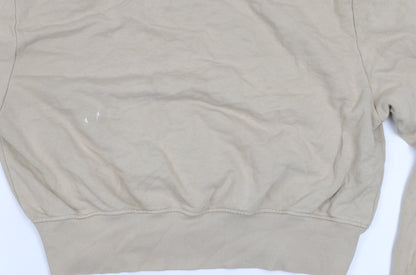 Womens UK Size 12 COLLUSION Beige Pullover Jumper