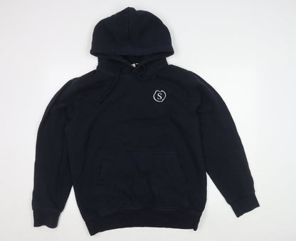 Hakro Blue Pullover Hoodie M with Logo for Unisex