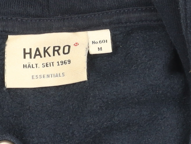 Hakro Blue Pullover Hoodie M with Logo for Unisex