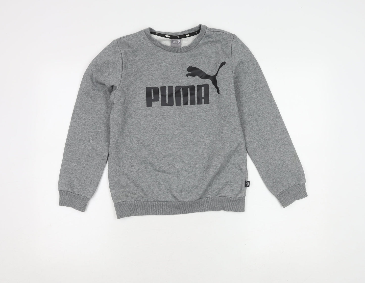 Puma Boys Grey Crew Neck Sweatshirt 11-12Y Pullover