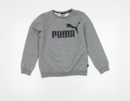 Puma Boys Grey Crew Neck Sweatshirt 11-12Y Pullover