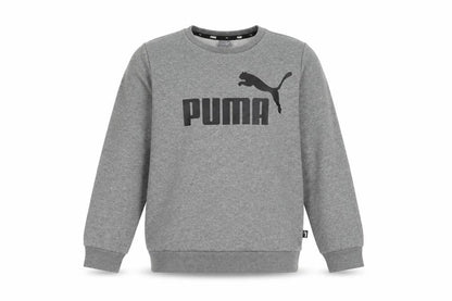 Front view of Puma boys’ grey crew neck sweatshirt 11-12y pullover