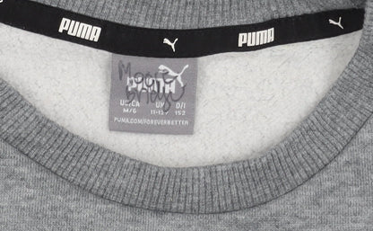 Puma Boys Grey Crew Neck Sweatshirt 11-12Y Pullover