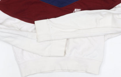 Nike Women's XS Colourblock Sweatshirt - Red, Blue, White