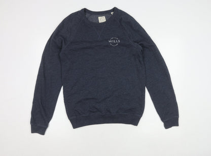 Mens UK Size S Jack Wills Blue Pullover Sweatshirt