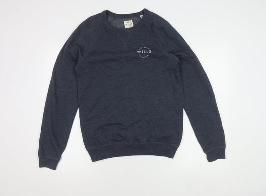 Mens UK Size S Jack Wills Blue Pullover Sweatshirt