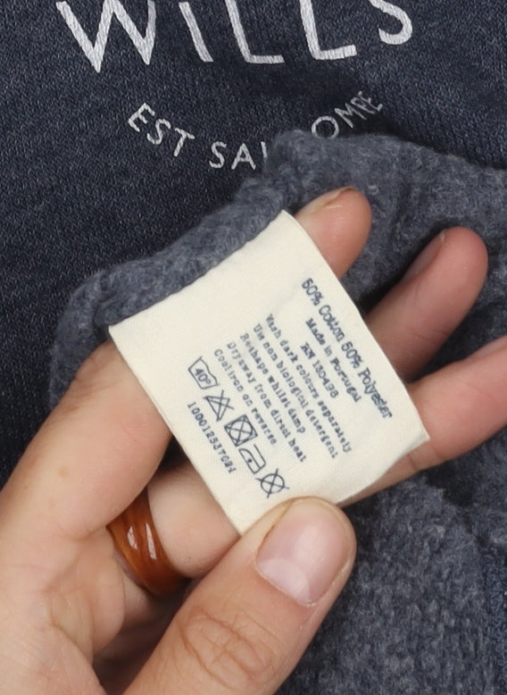 Mens UK Size S Jack Wills Blue Pullover Sweatshirt