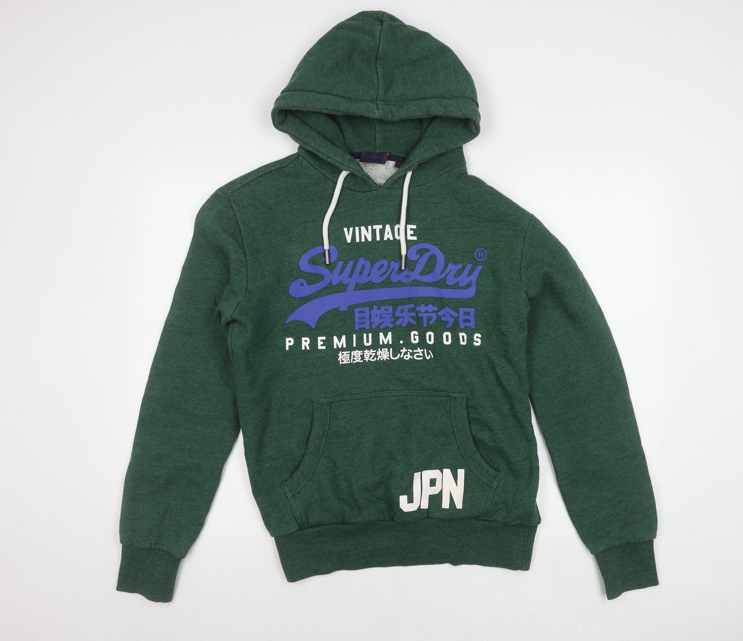 Superdry Men's Green Pullover Hoodie S