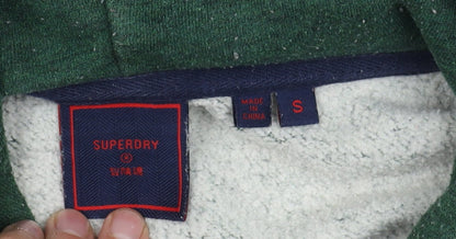 Superdry Men's Green Pullover Hoodie S