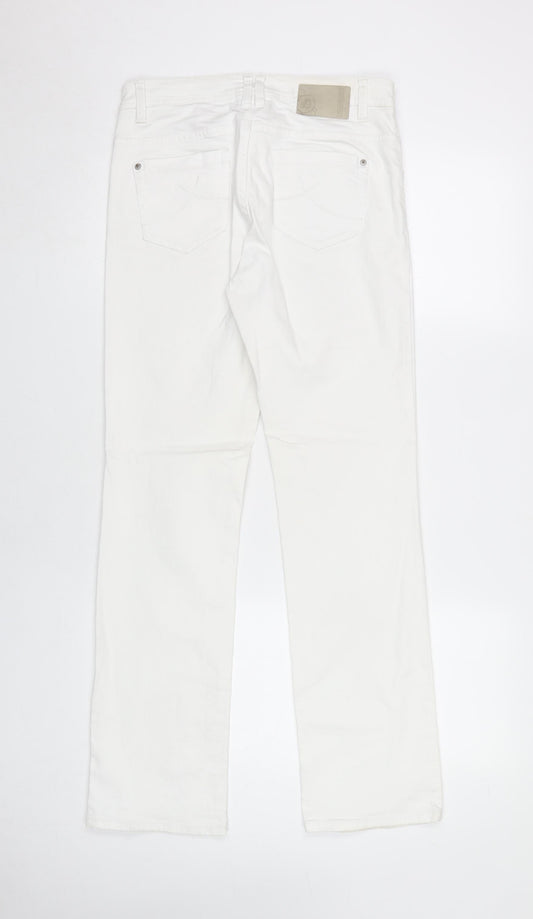 s.Oliver Women's White Straight Jeans Size 36