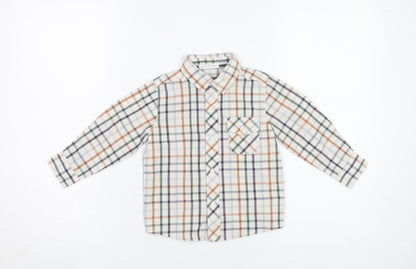 Jasper Conran Boys Multicoloured Check Button-Up Shirt 2-3Y