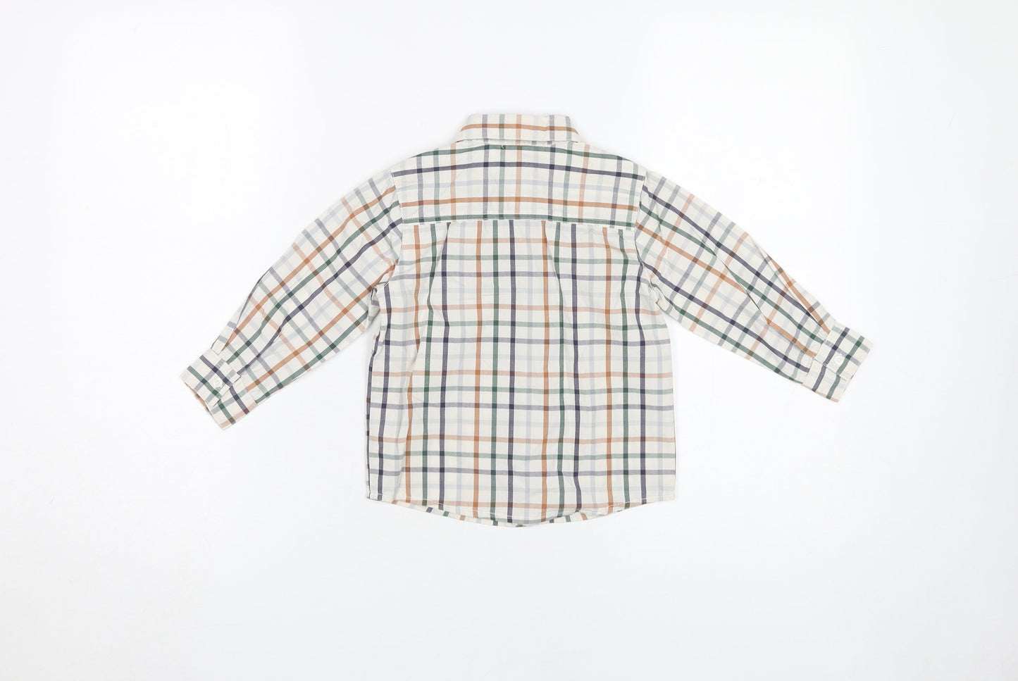 Jasper Conran Boys Multicoloured Check Button-Up Shirt 2-3Y