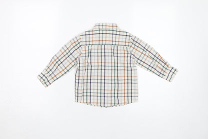 Jasper Conran Boys Multicoloured Check Button-Up Shirt 2-3Y