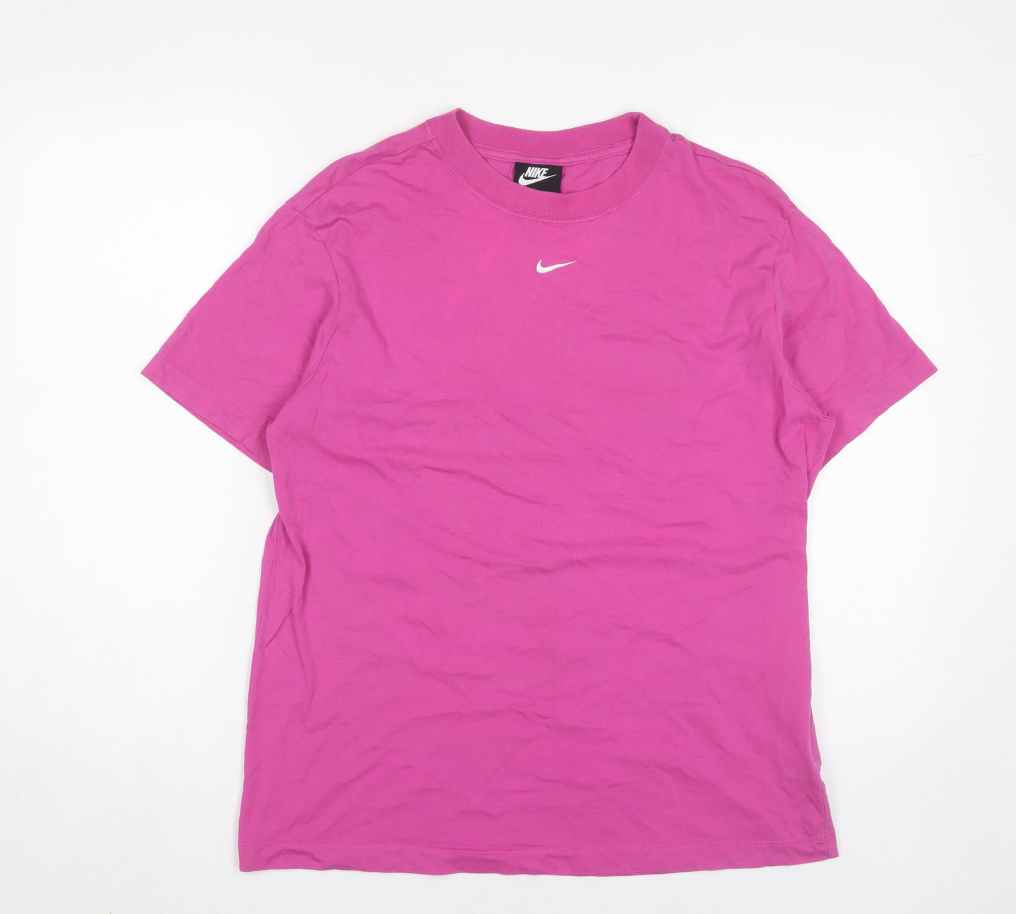 Womens UK Size S Nike Pink Basic T-Shirt